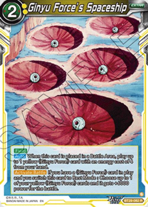 Ginyu Force's Spaceship Card Front