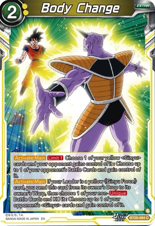 Body Change Card Front