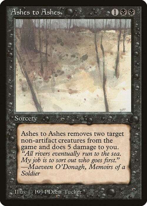 Ashes to Ashes Card Front