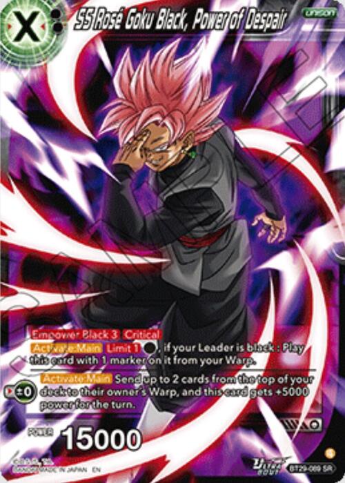SS Rosé Goku Black, Power of Despair Frente