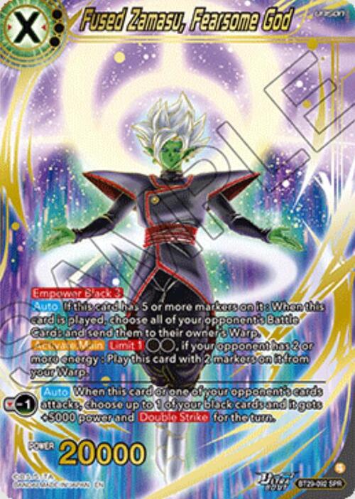 Fused Zamasu, Fearsome God Card Front