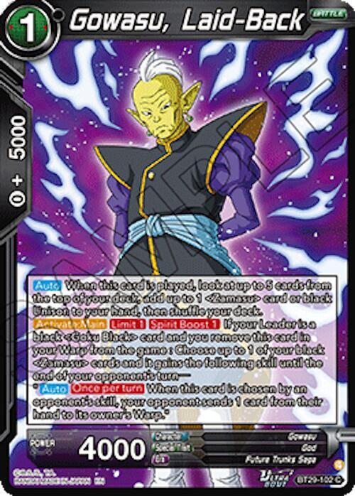 Gowasu, Laid-Back Frente