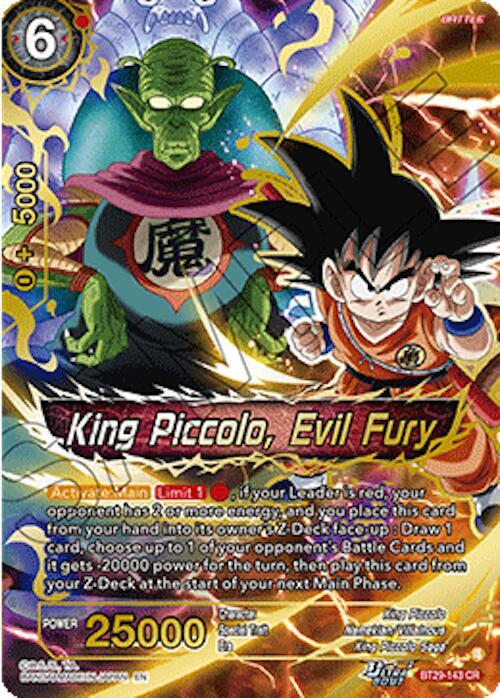 King Piccolo, Evil Fury Frente