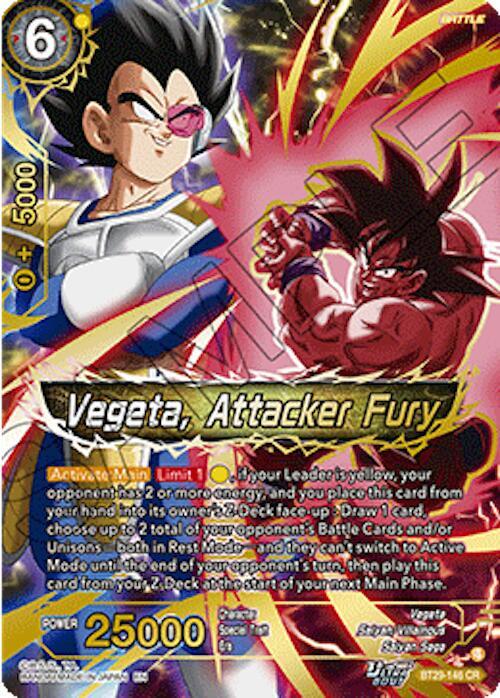 Vegeta, Attacker Fury Frente