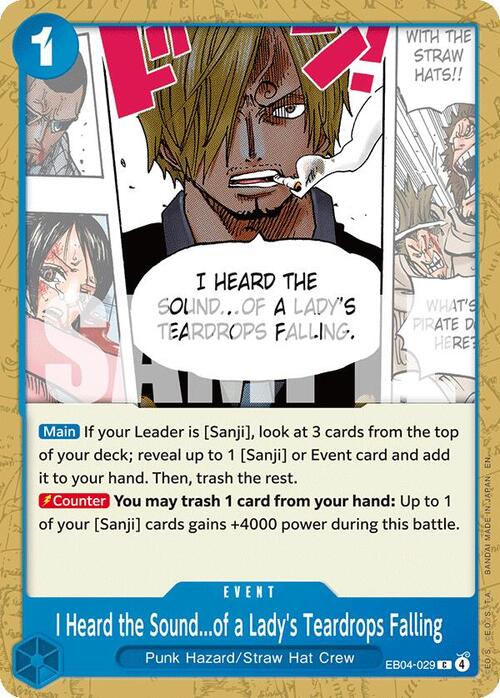 I Heard the Sound...of a Lady's Teardrops Falling Frente