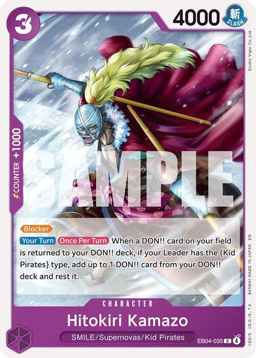 Hitokiri Kamazo Frente