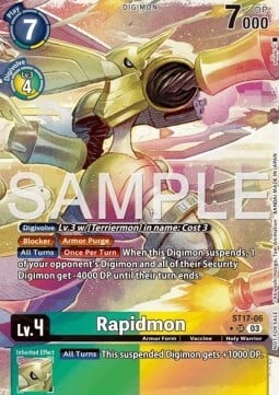 Rapidmon Card Front