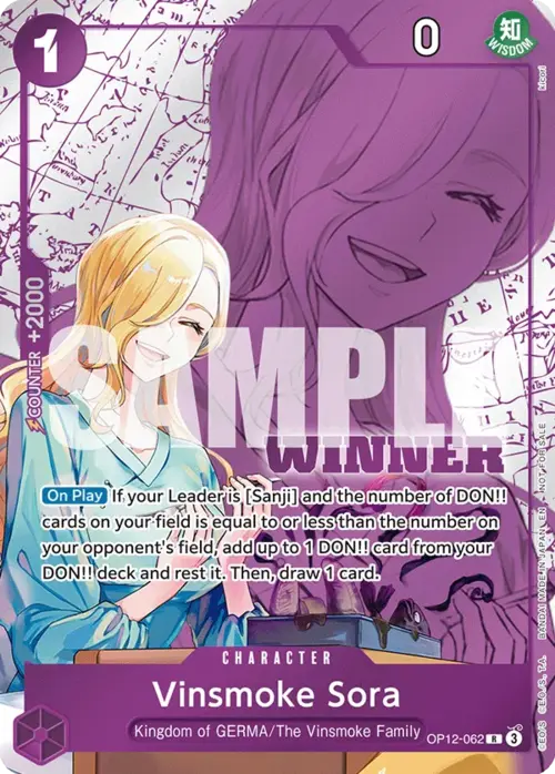 Vinsmoke Sora Card Front