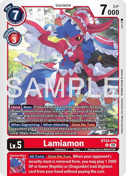 Lamiamon Card Front