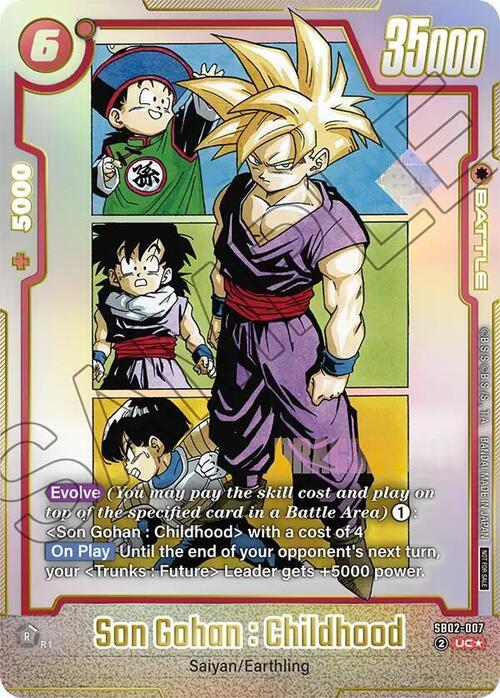 Son Gohan : Childhood Frente
