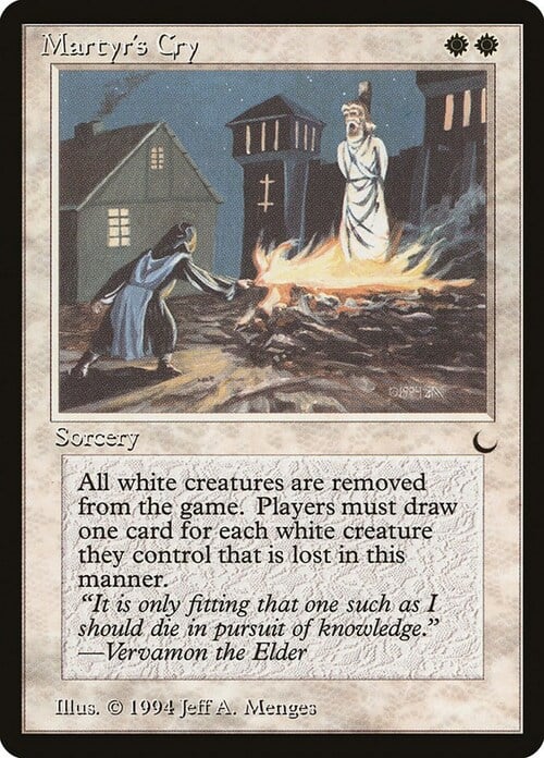 Martyr's Cry Card Front