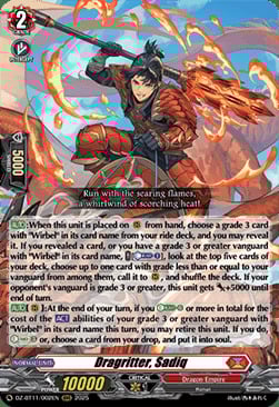 Dragritter, Sadiq [D-Format] Card Front