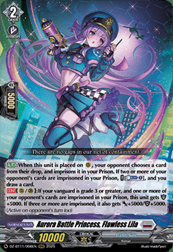Aurora Battle Princess, Flawless Lila [D-Format] Card Front
