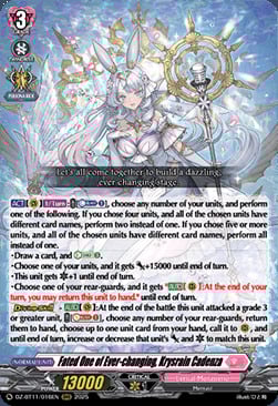 Fated One of Ever-changing, Krysrain Cadenza [D-Format] Card Front