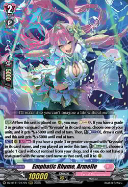 Emphatic Rhyme, Armelle [D-Format] Card Front