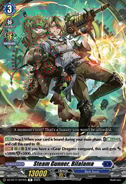 Steam Gunner, Bilalama [D-Format] Card Front