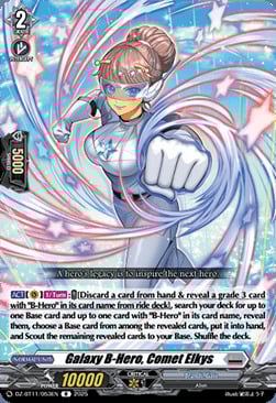 Galaxy B-Hero, Comet Elkys [D-Format] Card Front