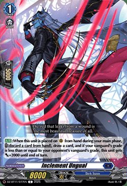 Inclement Ungual [D-Format] Card Front