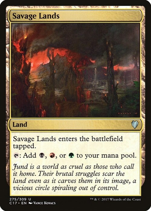 Savage Lands Card Front