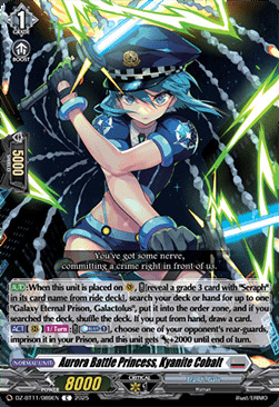 Aurora Battle Princess, Kyanite Cobalt [D-Format] Card Front