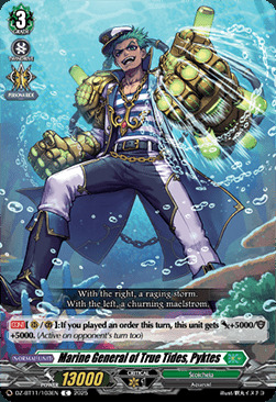 Marine General of True Tides, Pyktes [D-Format] Card Front