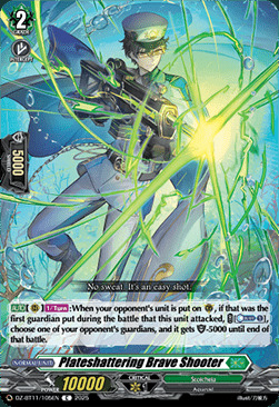 Plateshattering Brave Shooter [D-Format] Card Front