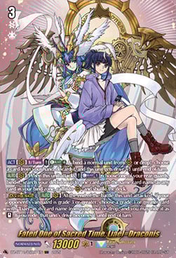 Fated One of Sacred Time, Liael=Draconis [D-Format] Card Front