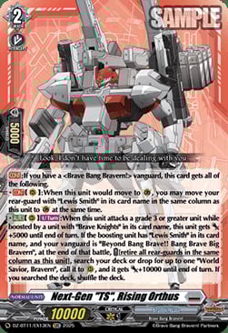 Next-Gen "TS", Rising Orthus [D-Format] Card Front