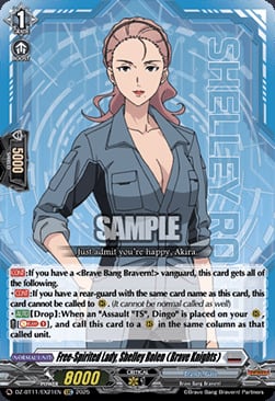 Free-Spirited Lady, Shelley Rolen (Brave Knights) [D-Format] Card Front
