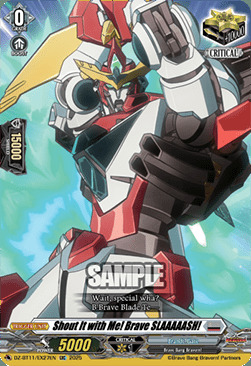Shout It with Me! Brave SLAAAAASH! [D-Format] Card Front