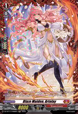 Blaze Maiden, Artolay [D-Format] Card Front