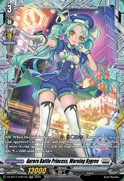 Aurora Battle Princess, Warning Kygree [D-Format] Card Front