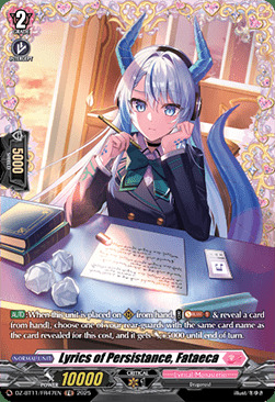 Lyrics of Persistance, Fataeca [D-Format] Card Front