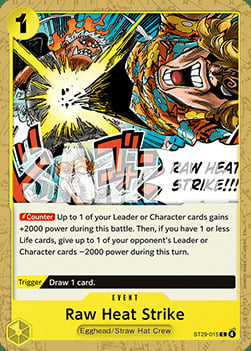 Raw Heat Strike Card Front
