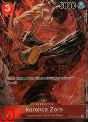 Roronoa Zoro · Pre-Errata Card | Holo Wheel OP01-025a