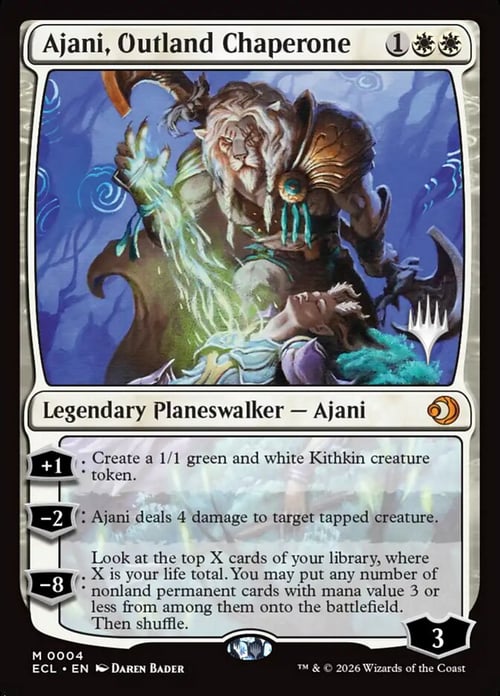 Ajani, Outland Chaperone Card Front