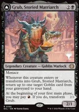 Grub, Storied Matriarch // Grub, Notorious Auntie Card Front