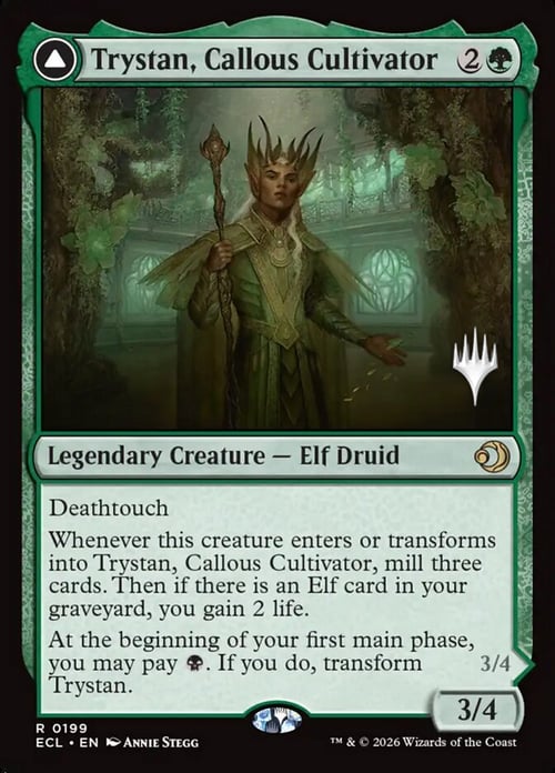 Trystan, Coltivatore Insensibile // Trystan, Sterminatore Penitente Card Front
