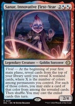 Sanar, Innovative First-Year Card Front