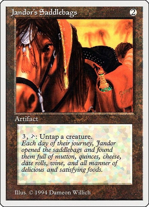 Jandor's Saddlebags Card Front