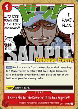 I Have a Plan to Take Down One of the Four Emperors!! Card Front