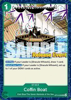 Coffin Boat Card Front