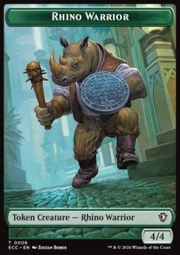 Rhino Warrior // Elemental Card Front