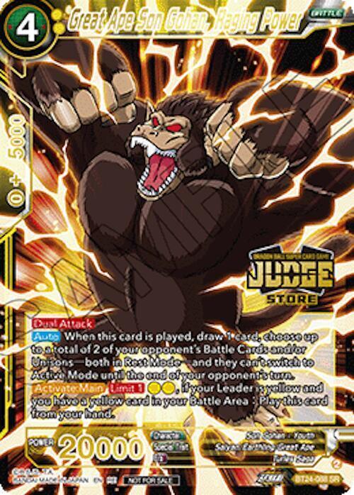 Great Ape Son Gohan, Raging Power Card Front