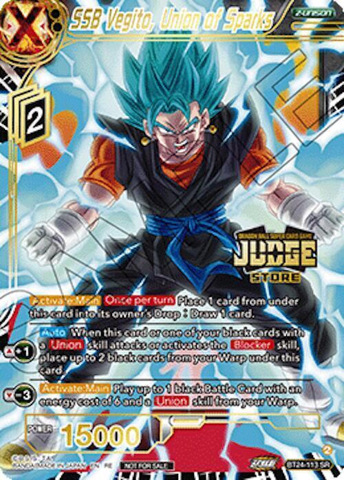 SSB Vegito, Union of Sparks Card Front
