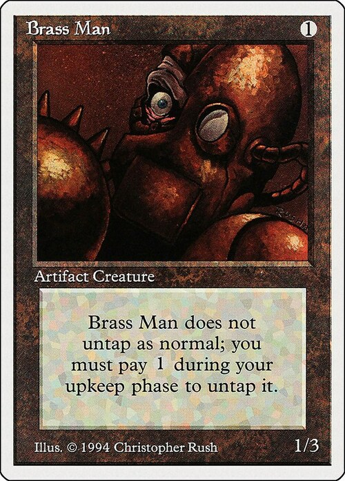 Brass Man Card Front
