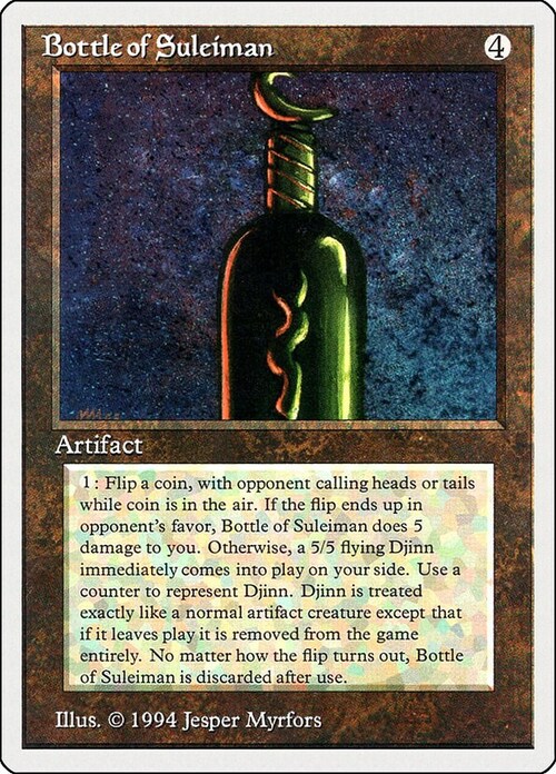 Bottiglia di Solimano Card Front