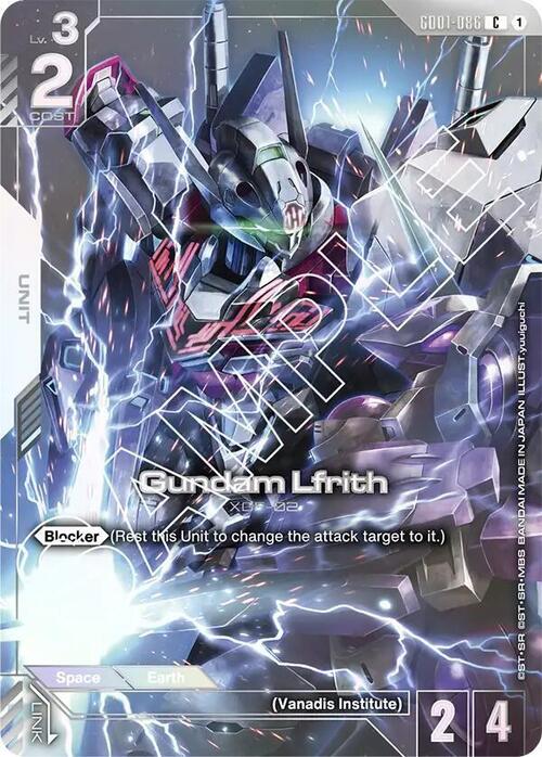 Gundam Lfrith Card Front