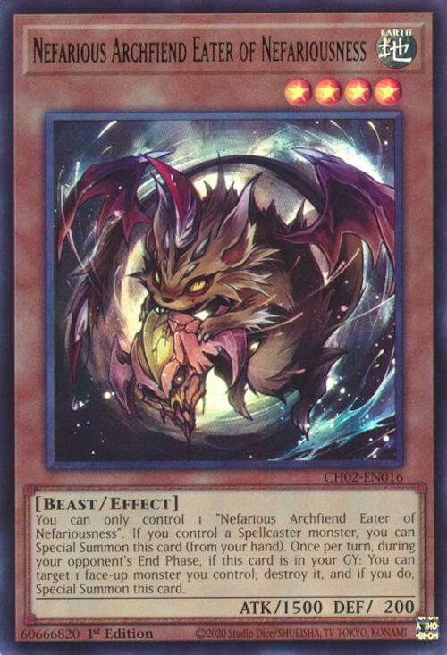 Nefarious Archfiend Eater of Nefariousness Card Front