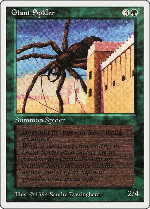 Giant Spider Card Front